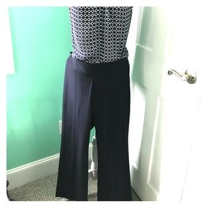 Roz & Ali Navy blue stretch waist slacks 👖